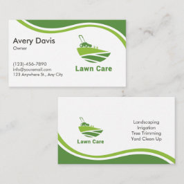 Simple Lawn Care & Landscaping Logo  Professional 名刺