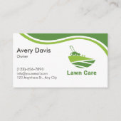 Simple Lawn Care & Landscaping Logo Professional 名刺 (正面)