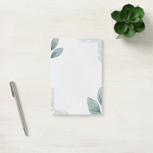 Simple Leaf Pattern Post-it Notes ポストイット (オフィス)