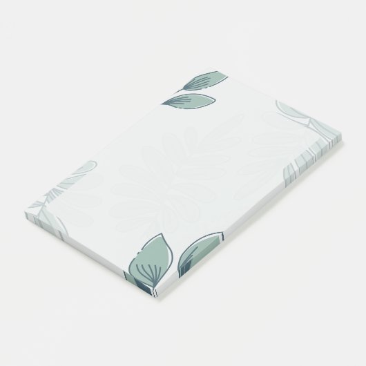 Simple Leaf Pattern Post-it Notes ポストイット (アングル)