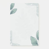 Simple Leaf Pattern Post-it Notes ポストイット (正面)