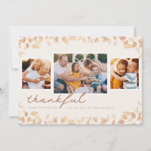 Simple leaves カード (正面)