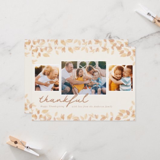 Simple leaves カード (正面/裏面インサイチュ)