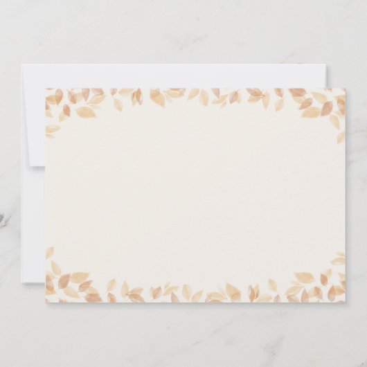 Simple leaves カード (裏面)