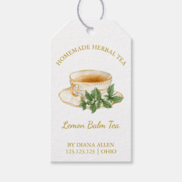 Simple Lemon Balm Tea Hang Tag  ギフトタグ