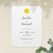 Simple Lemon Save the Date マグネット