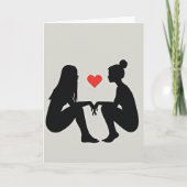 Simple Lesbian Love Card カード (正面)