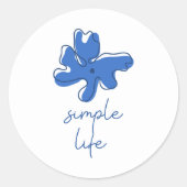 Simple Life Minimalism ラウンドシール (正面)
