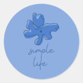 Simple Life Minimalism ラウンドシール (正面)