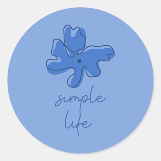 Simple Life Minimalism ラウンドシール (正面)