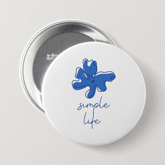 Simple Life Minimalism Button 缶バッジ (正面&裏面)