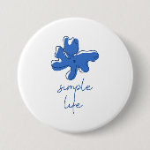 Simple Life Minimalism Button 缶バッジ (正面)
