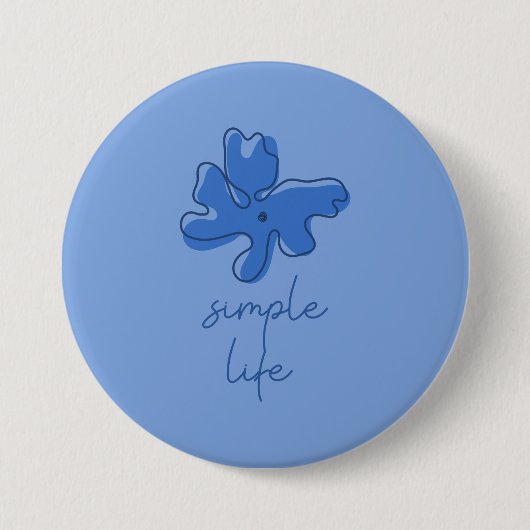 Simple Life Minimalism Button 缶バッジ (正面)
