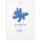 Simple Life Minimalism Clipboard クリップボード (裏面)