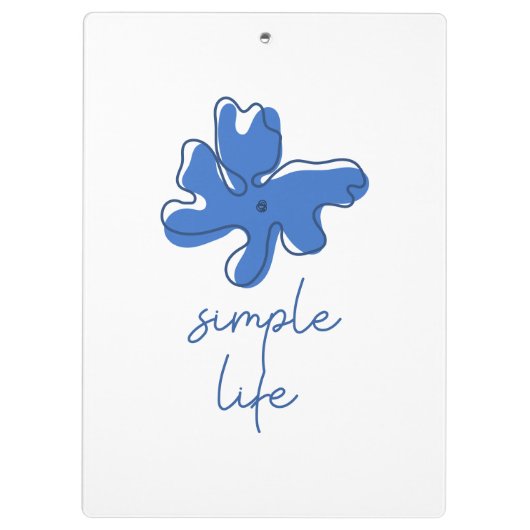Simple Life Minimalism Clipboard クリップボード (裏面)