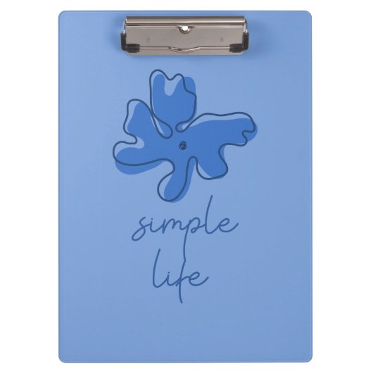 Simple Life Minimalism Clipboard クリップボード (正面)