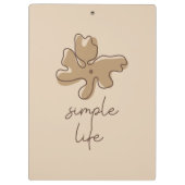 Simple Life Minimalism Clipboard クリップボード (裏面)