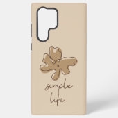 Simple Life Minimalism Samsung Galaxyケース (裏面)