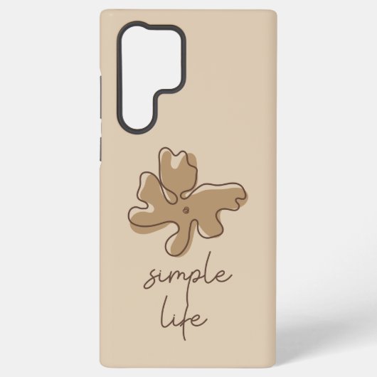 Simple Life Minimalism Samsung Galaxyケース (裏面)