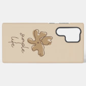 Simple Life Minimalism Samsung Galaxyケース (裏面横)