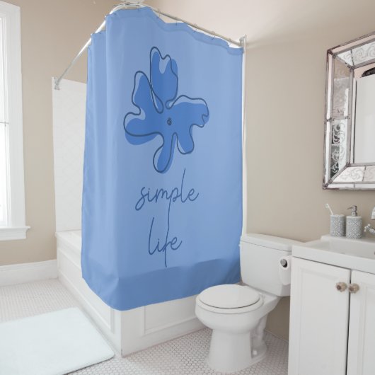 Simple Life Minimalism Shower Curtain シャワーカーテン (インサイチュ)