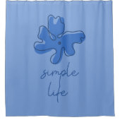 Simple Life Minimalism Shower Curtain シャワーカーテン (正面)