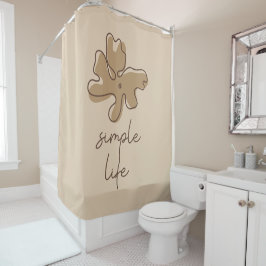 Simple Life Minimalism Shower Curtain シャワーカーテン