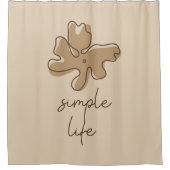 Simple Life Minimalism Shower Curtain シャワーカーテン (正面)