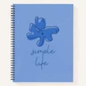 Simple Life Minimalism Spiral Notebook ノートブック (正面)