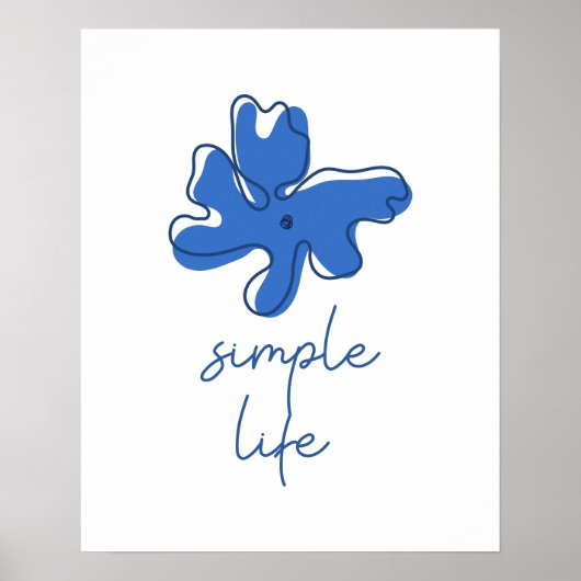 Simple Life Minimalism Wall Art ポスター (正面)