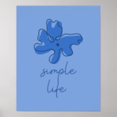 Simple Life Minimalism Wall Art ポスター (正面)