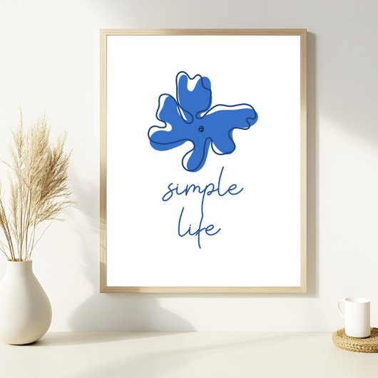 Simple Life Minimalism Wall Art ポスター