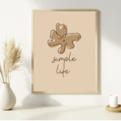 Simple Life Minimalism Wall Art ポスター