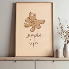 Simple Life Minimalism Wall Art ポスター