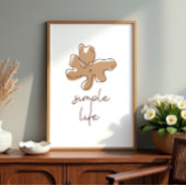 Simple Life Minimalism Wall Art ポスター
