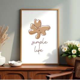 Simple Life Minimalism Wall Art ポスター