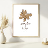 Simple Life Minimalism Wall Art ポスター