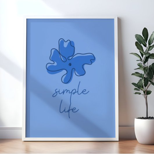 Simple Life Minimalism Wall Art ポスター