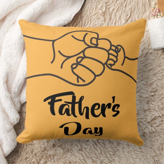 Simple Line Art Parent Child Grip クッション (ブランケット)