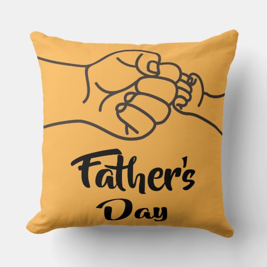 Simple Line Art Parent Child Grip クッション (正面)