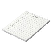 Simple Lines Teacher Notepad ノートパッド (回転)