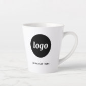 Simple Logo and Text Business Promotional カフェラテマグ (右)