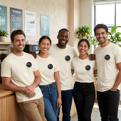 Simple Logo and Text Business T-Shirt Tシャツ