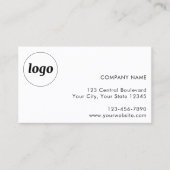 Simple Logo and Text Customer Appointment Card 名刺 (正面)