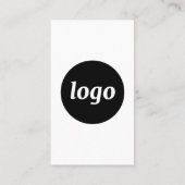 Simple Logo and Text Vertical 名刺 (裏面)