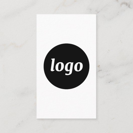 Simple Logo and Text Vertical 名刺 (裏面)