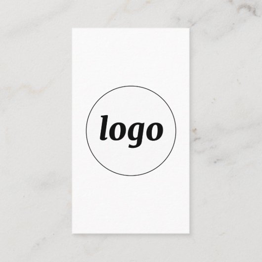 Simple Logo and Text Vertical 名刺 (裏面)