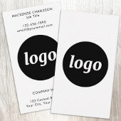 Simple Logo and Text Vertical 名刺