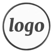 Simple Logo Branding Business Promotional アイスホッケーパック (正面)