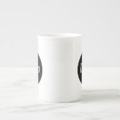Simple Logo Branding Business Promotional ボーンチャイナマグカップ (正面)